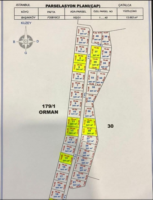 Başakköy 341 m2 ler