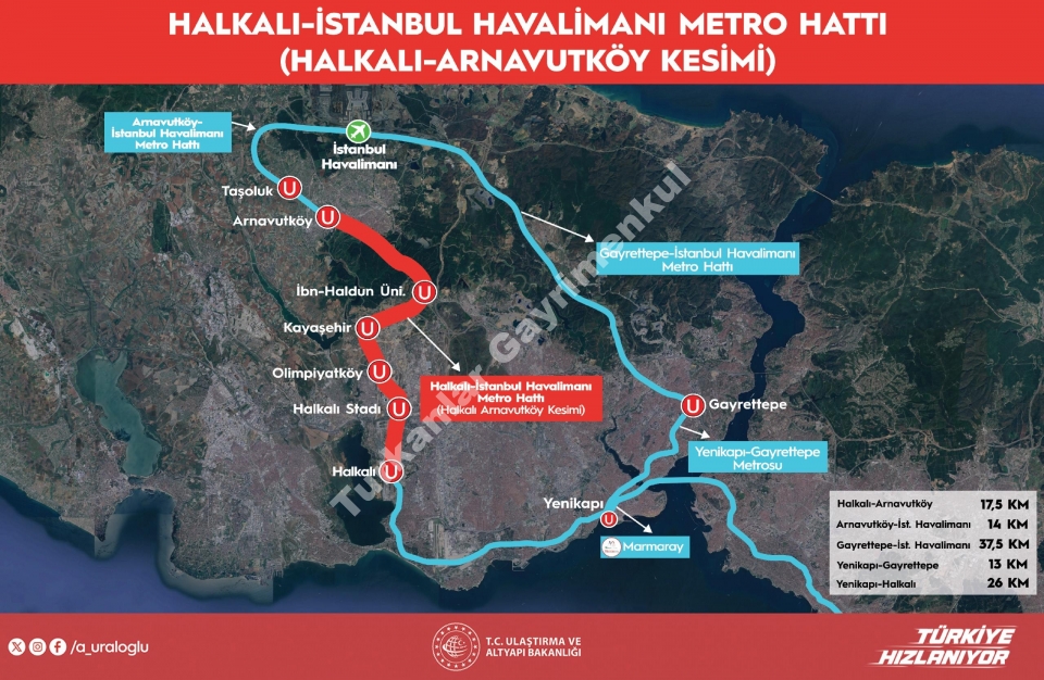 Arnavutköy Gelişmeye Devam Ediyor Halkali-istanbul Havalimani Metrosu Yakinda Açiliyor